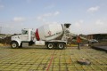 construction, sitework, preparation, concrete, cement, pour, cement truck, rebar, form