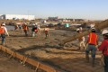 construction, sitework, preparation, concrete, cement, pour, cement truck