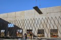 construction, tilt-up construction, tiltwall,panel, braces, steel, metal, joists, beams, crane