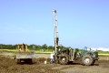 construction, sitework, site preparation, dirt work, land, bulldozer, core sample, driller, ground work, water injection