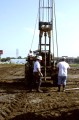 construction, sitework, site preparation, dirt work, land, bulldozer, core sample, driller, ground work, water injection