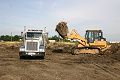 construction, sitework, site preparation, dirt work, land, dump truck, bulldozer, ground work