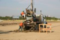 construction, sitework, preparation, pier drilling rig