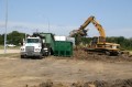 construction, sitework, site preparation, dirt work, land, dump truck, track excavator, ground work