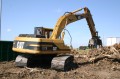 construction, sitework, site preparation, dirt work, land, track excavator, ground work