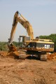 construction, sitework, preparation, track excavator hoe