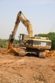 construction, sitework, preparation, track excavator hoe