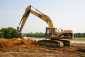 construction, sitework, preparation, track excavator hoe