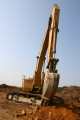 construction, sitework, preparation, track excavator hoe