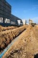 construction, sitework, preparation, water pipes, sewer lines