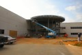 construction, canopy, entrance, outside, metal, framework, steel, rotunda