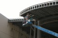 construction, canopy, entrance, outside, metal, framework, steel, rotunda