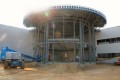 construction, canopy, entrance, outside, metal, framework, steel, rotunda