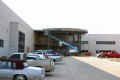 construction, canopy, entrance, outside, metal, framework, steel, rotunda