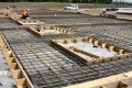 construction, sitework, preparation, concrete, cement, pour, rebar, form