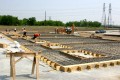 construction, sitework, preparation, concrete, cement, pour, rebar, form