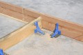 construction, tilt-up construction, forms, wood, cut, slab, bracket